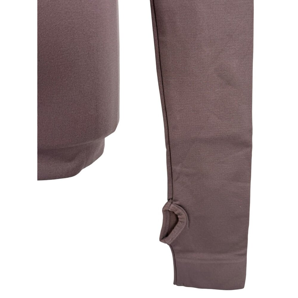 NWT Free People Seamless Mock Neck w/Thumbholes Stretch Long Sleeve Layering Top - Picture 4 of 11